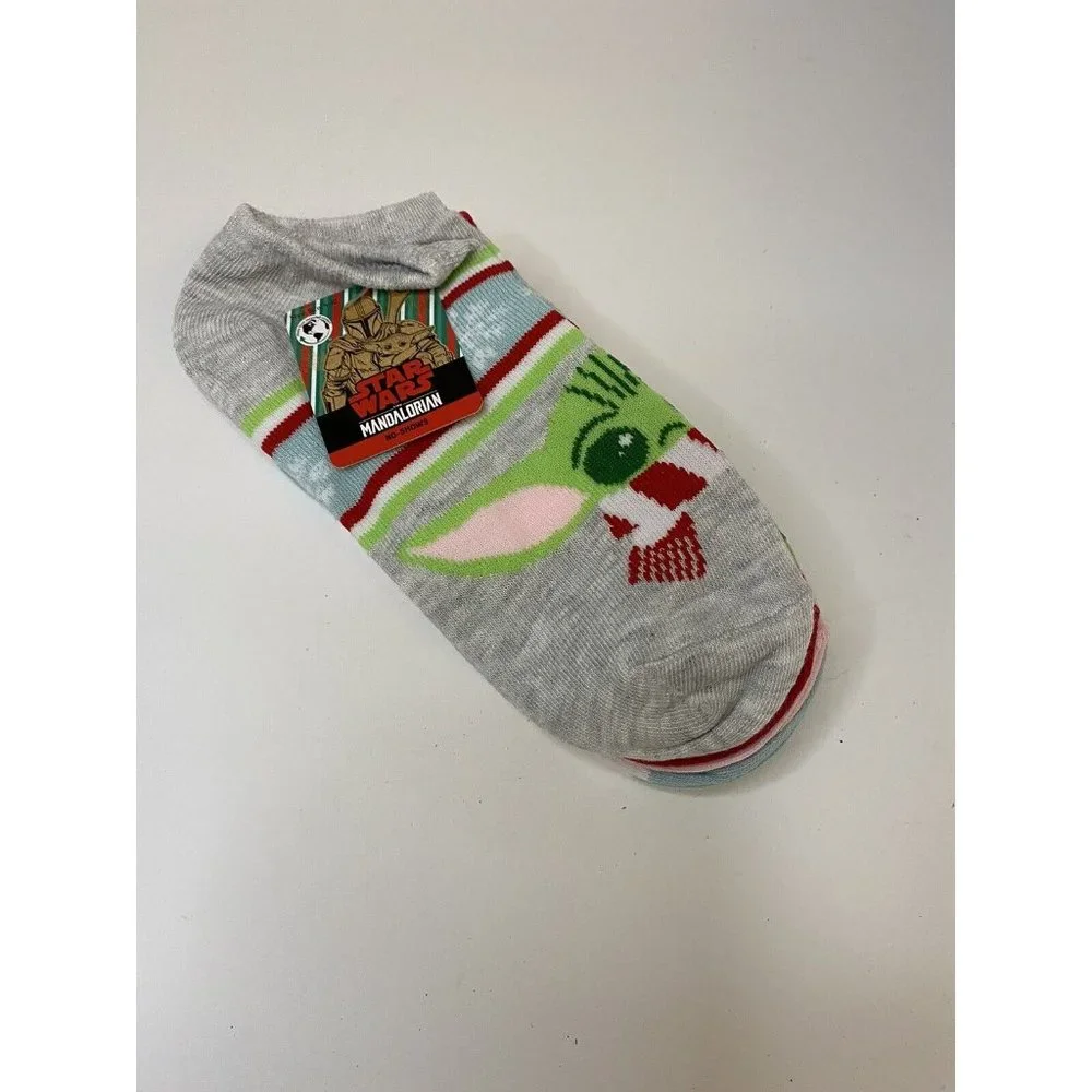 Disney Star Wars Mandalorian Women's No Show Socks Size 4-10 NEW 6 Pack